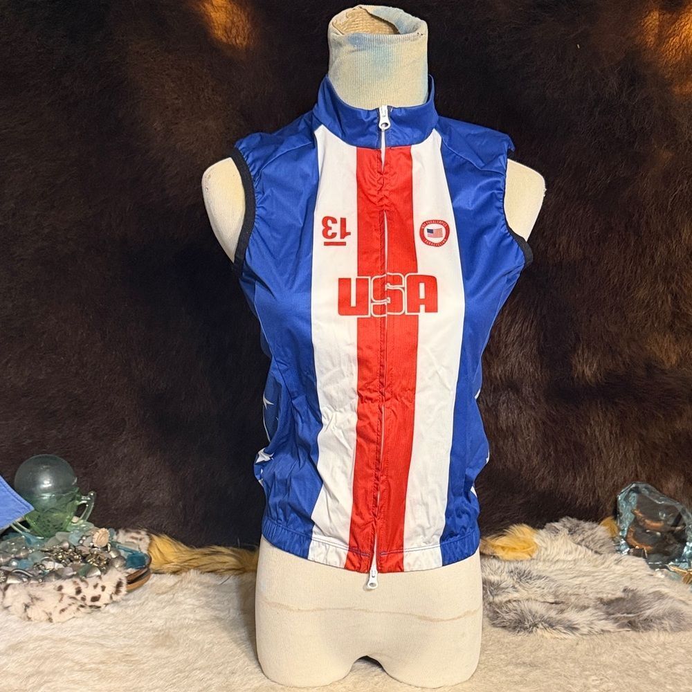 USA Sleeveless Zip-Up cycling top XS (UB5)